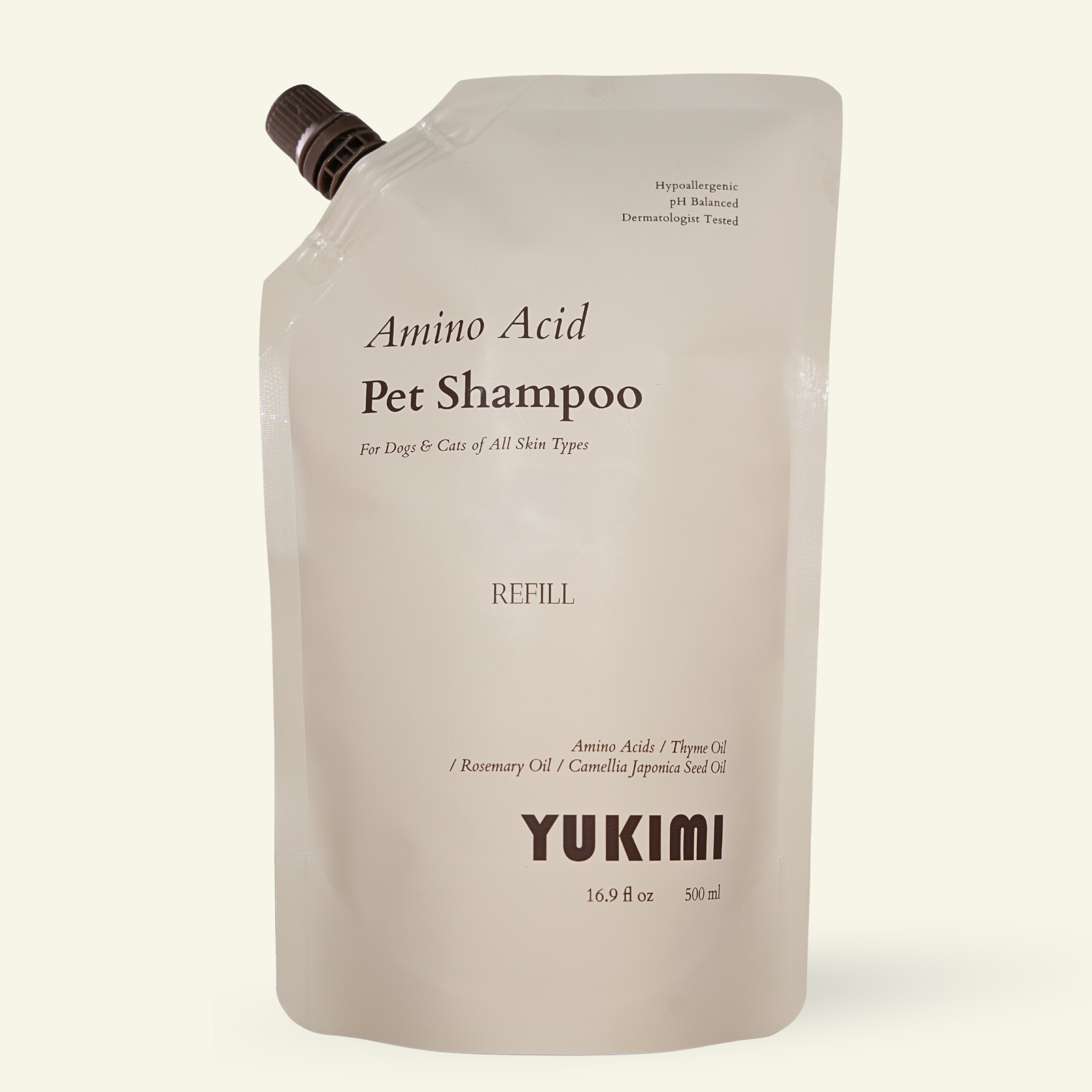 Amino Acid Pet Shampoo - Refill Pouch (16.9 fl oz / 500 ml)