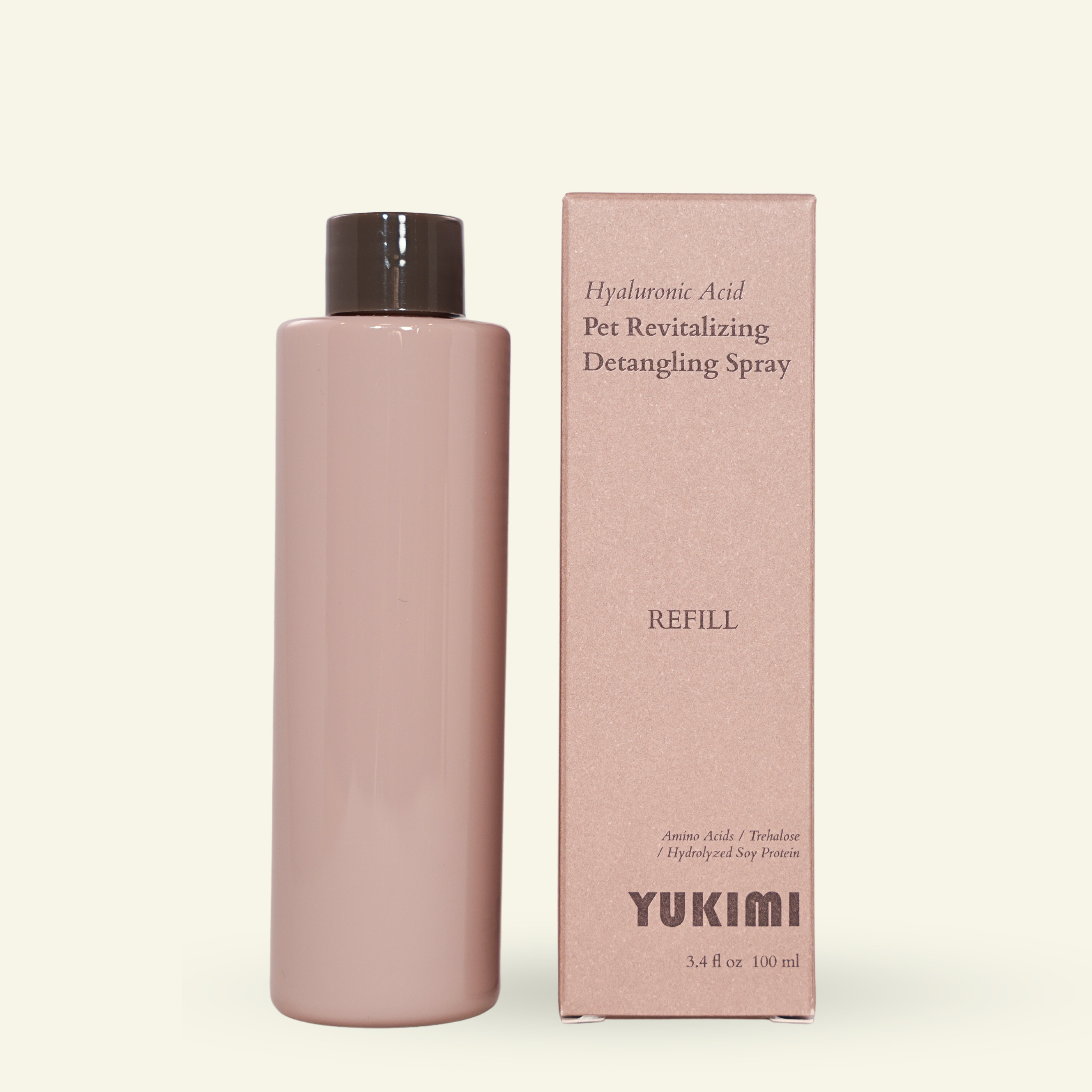 Hyaluronic Acid Pet Revitalizing Detangling Spray - Refill Bottle (3.4 fl oz / 100 ml)